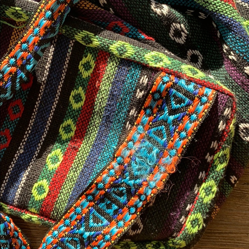 Colorful Stitched Backpack Jerusalem - Picture 6 of 9